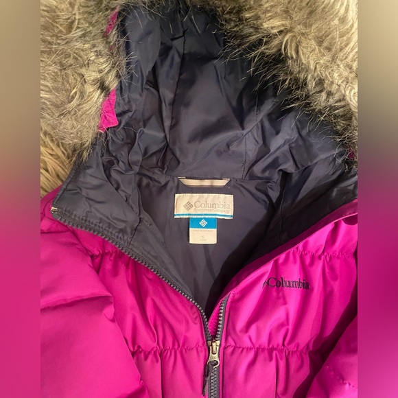 Columbia Kids Purple Puffer Jacket Small - Picture 3 of 4